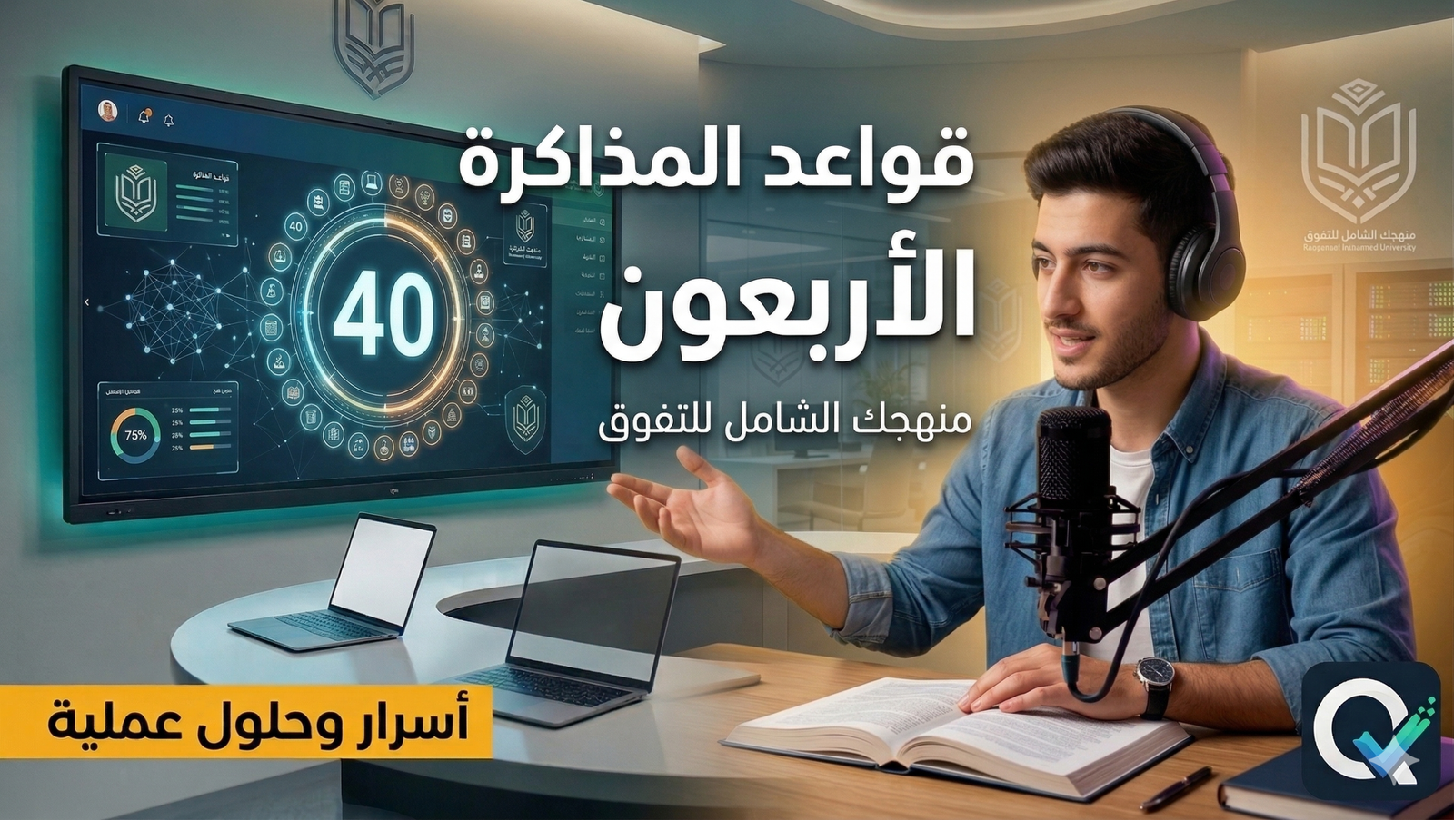 قواعد المذاكرة الأربعون