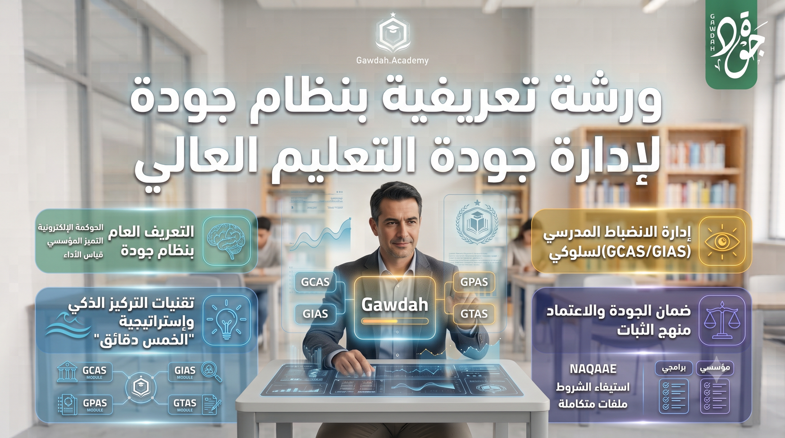 ورشة تعريفية بنظام جودة لإدارة جودة التعليم العالي
